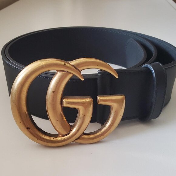 Gucci leather belt in black - Picture 1 of 4